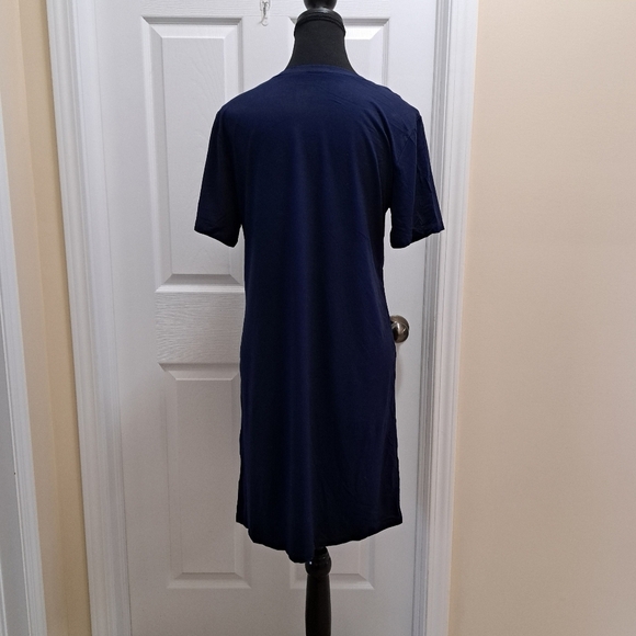 ❤️ BCBGeneration 2 Pack Dresses Navy Red Striped Solid Women's Medium Dress NWOT - Picture 5 of 16